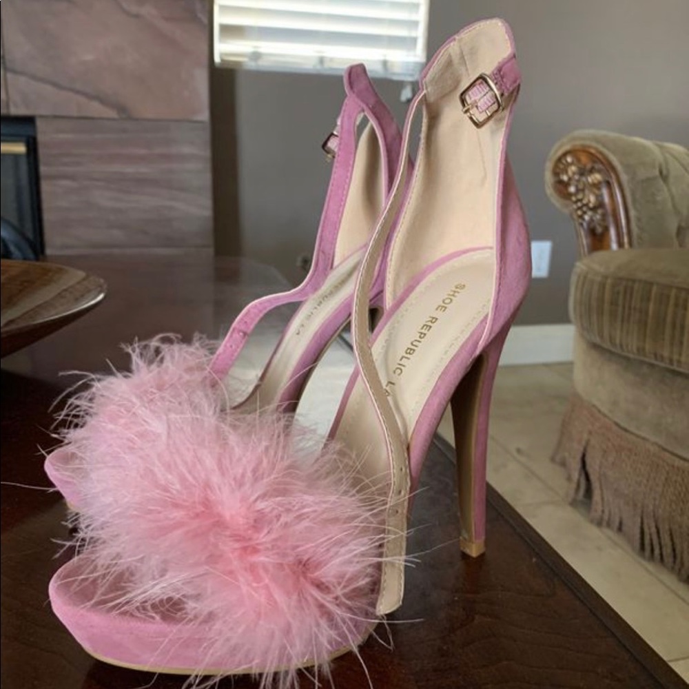 Pink high heels